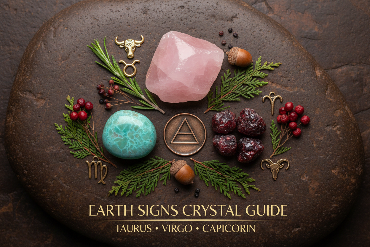 Earth Signs Crystal Guide: Taurus, Virgo & Capricorn Stones – Gem Ritual