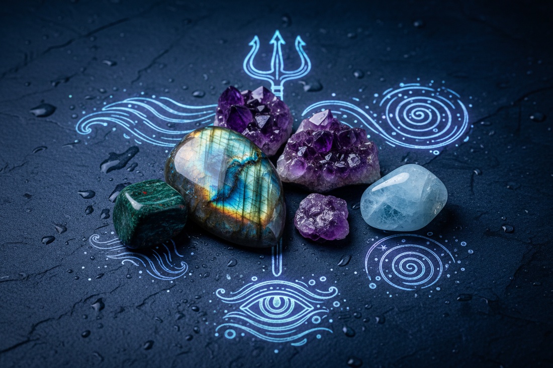 Crystals for Pisces Man: Channeling Masculine Neptunian Energy