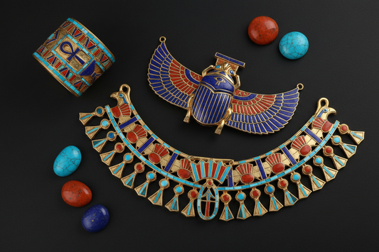Gold & Gemstone Combination in Egypt: Divine Metal