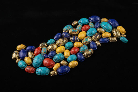 Egyptian Scarab Gemstones: Beetle Amulet Materials