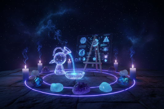 Aquarius New Moon Crystals: Innovation & Vision Intention Ritual