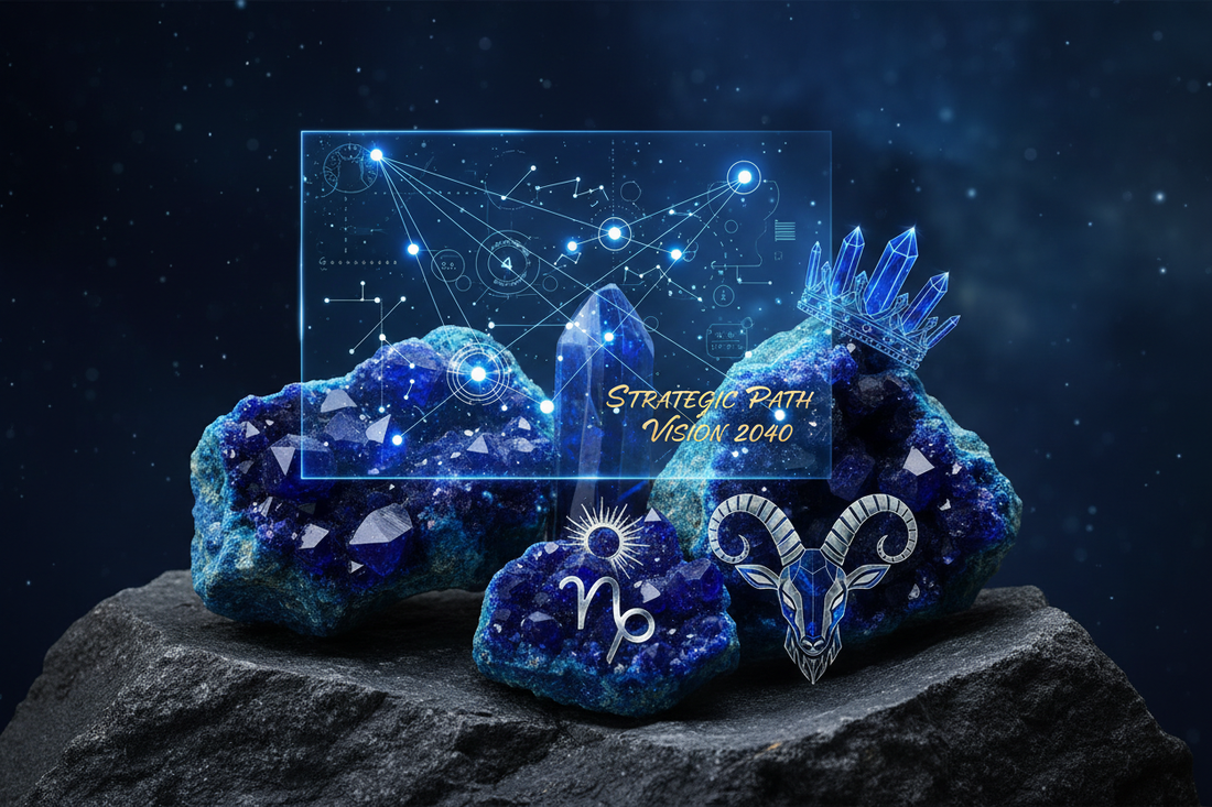 Azurite for Capricorn: Strategic Wisdom & Visionary Leadership