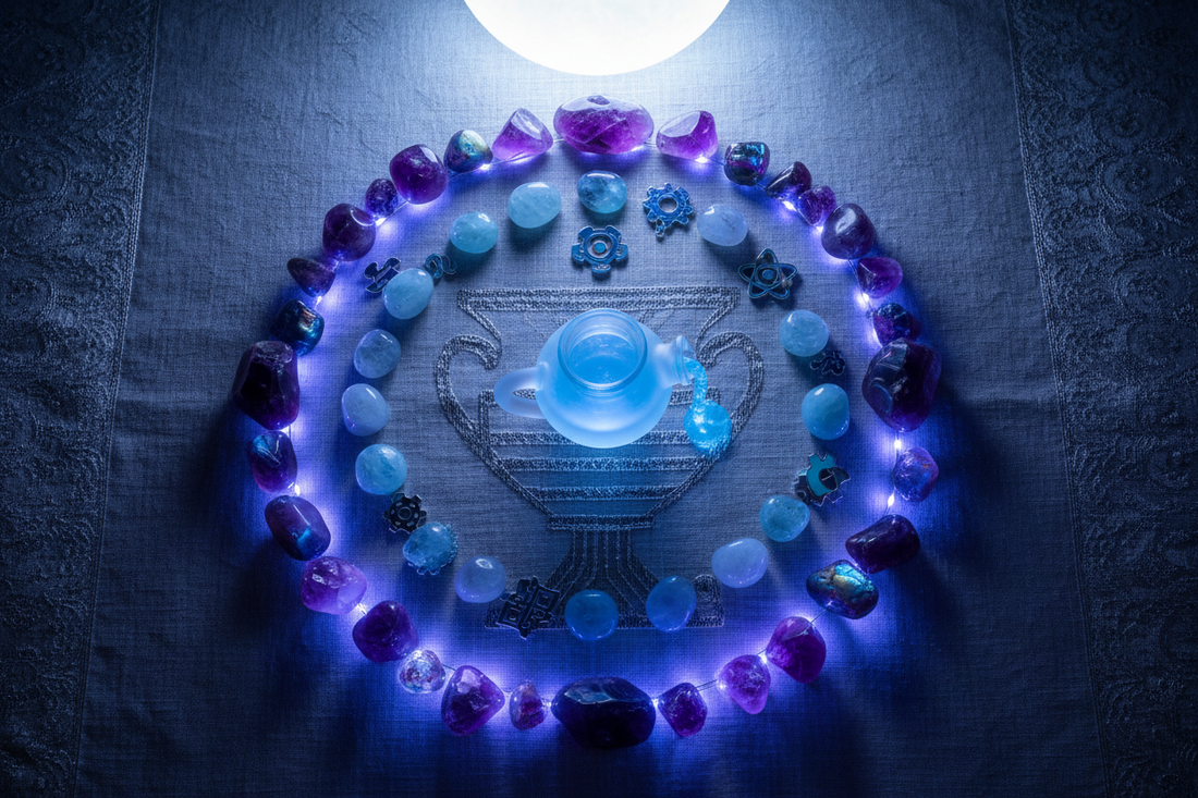 Aquarius Full Moon Crystals: Revolution & Innovation Ritual Guide