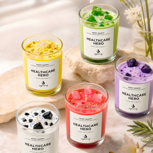 Crystal candles — when aromatherapy meets crystal healing