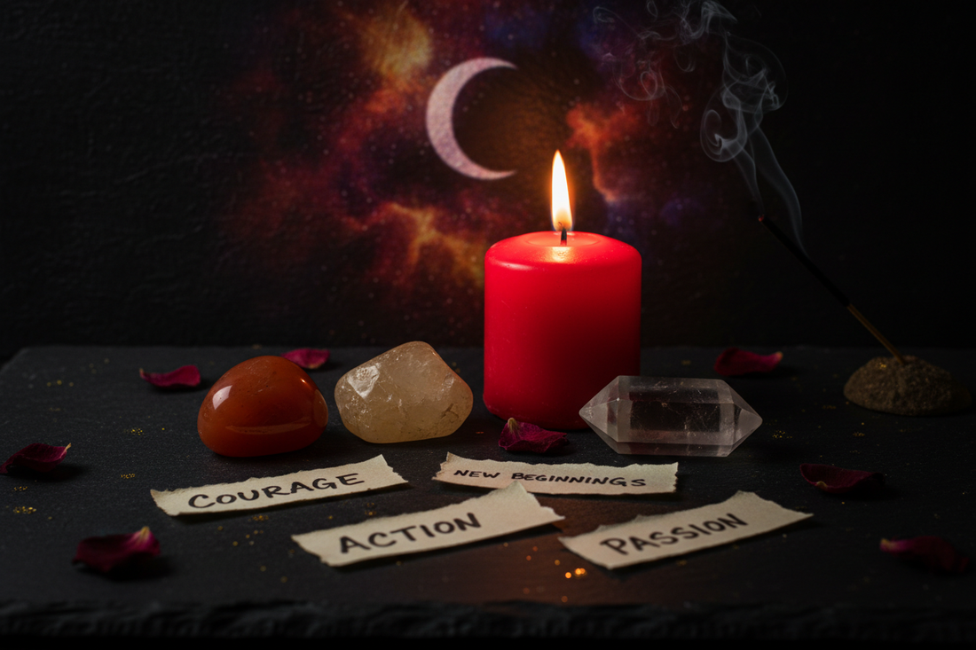 Aries New Moon Crystals: Setting Intentions with Fire Energy