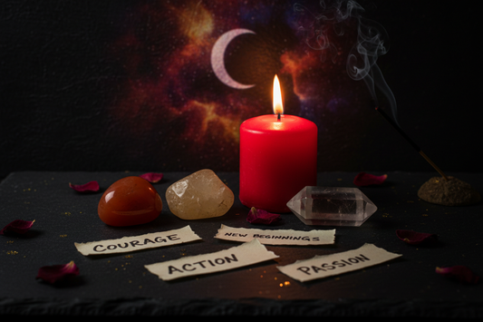Aries New Moon Crystals: Setting Intentions with Fire Energy