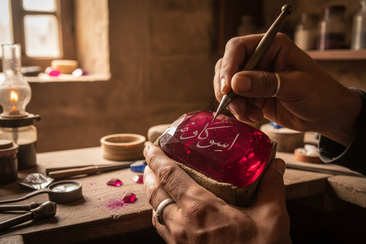 Mughal Gemstone Engraving: Inscribed Spinels & Gems