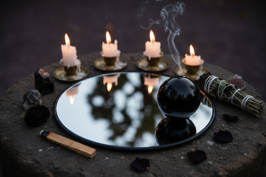 Black Obsidian Root Chakra Scrying: Grounding Before Shadow Work