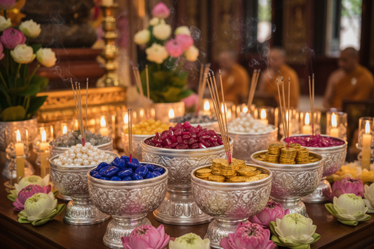 Buddhist Gemstone Offerings: Dana & Sacred Giving