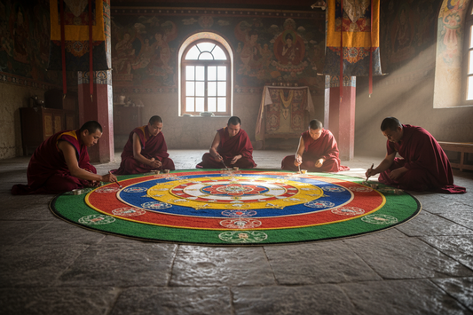 Buddhist Gemstone Mandalas: Sacred Geometry & Gems