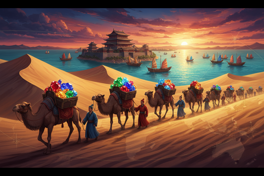 Chinese Gemstone Trade: Silk Road & Maritime Routes