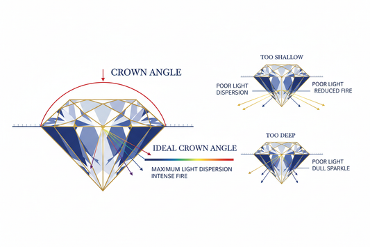 Diamond Crown Angle: What It Is & the Optimal Range Guide