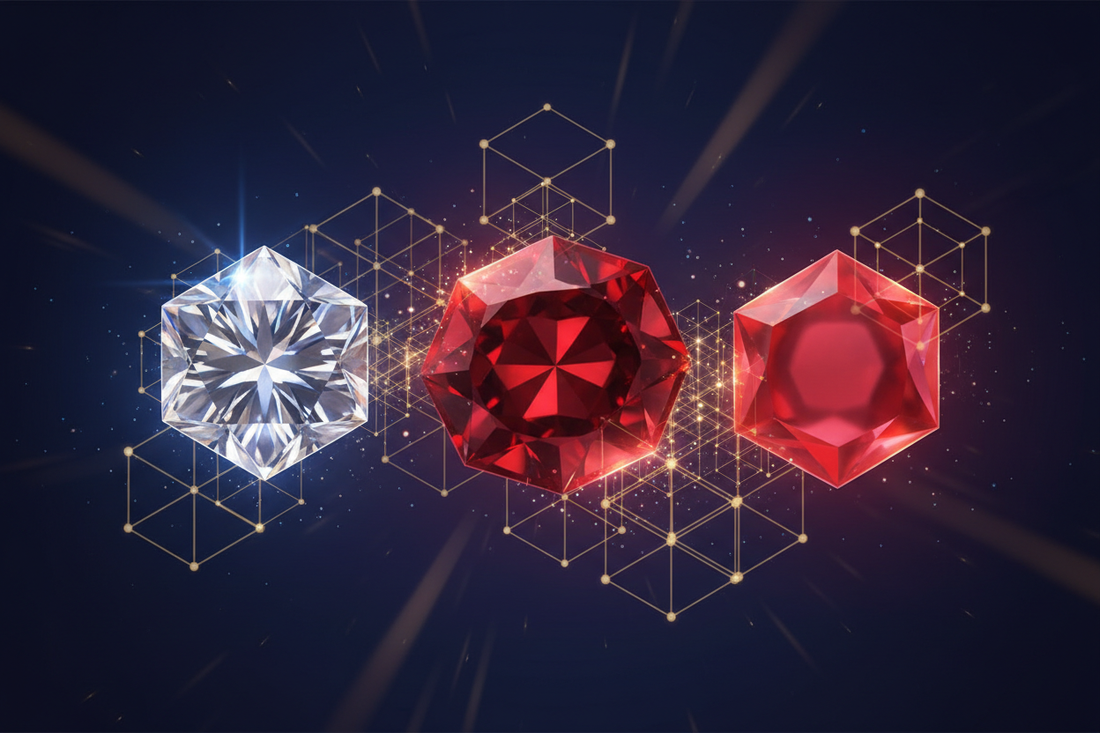 Cubic Crystal System Gemstones: Diamond, Garnet and Spinel