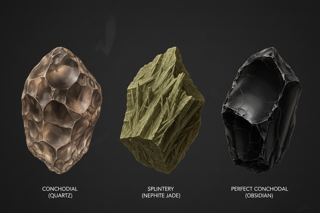 Fracture in Gemstones: Conchoidal, Uneven and Splintery Types