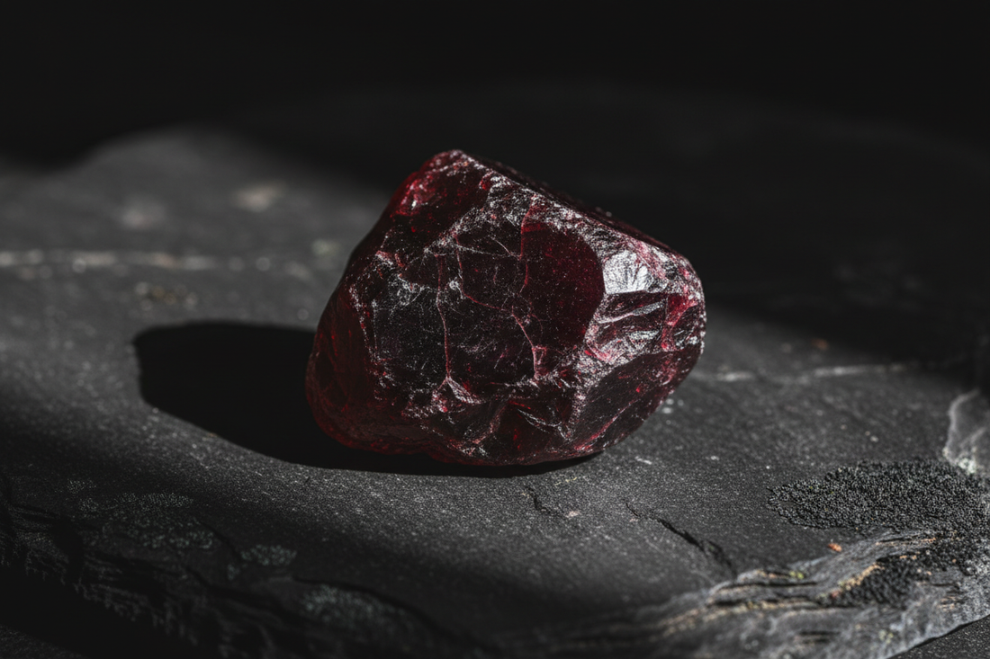 Garnet Saturn Crystal: Discipline, Commitment & Karmic Lessons