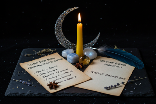 Gemini New Moon Crystals: Communication & Intention Ritual Guide