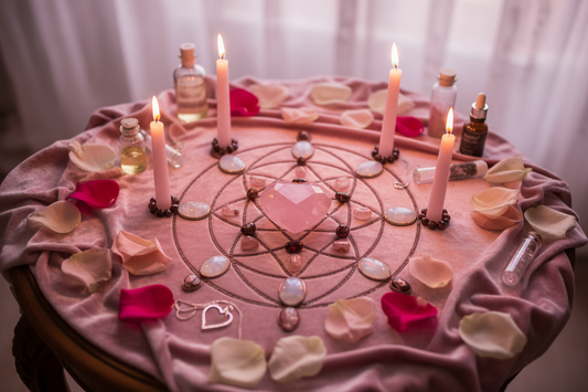 Crystals for Relationship Manifestation Grid: Love Altar Guide