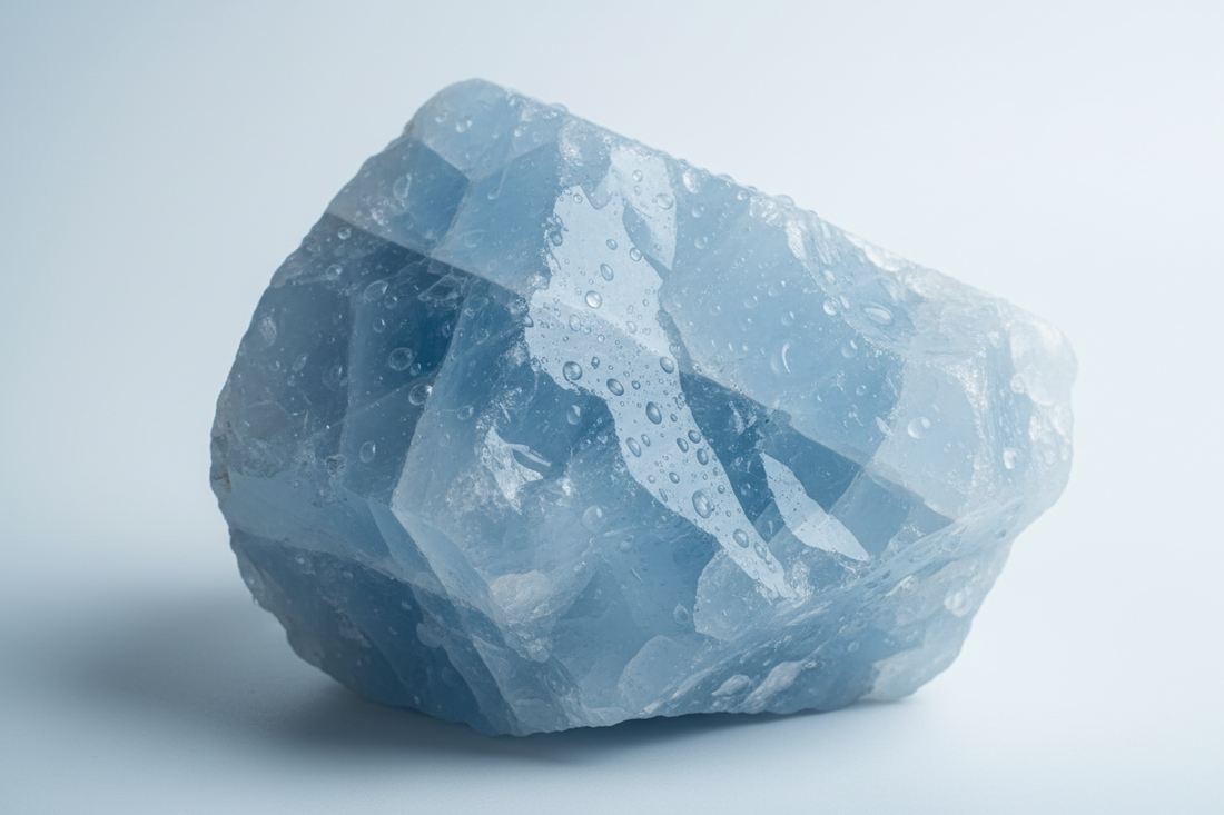 Blue Calcite for Anger: Gentle Emotional Cooling & Expression