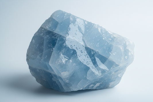 Blue Calcite for Anger: Gentle Emotional Cooling & Expression