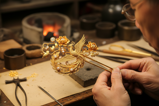 Qing Imperial Jewelry Techniques: Filigree & Inlay