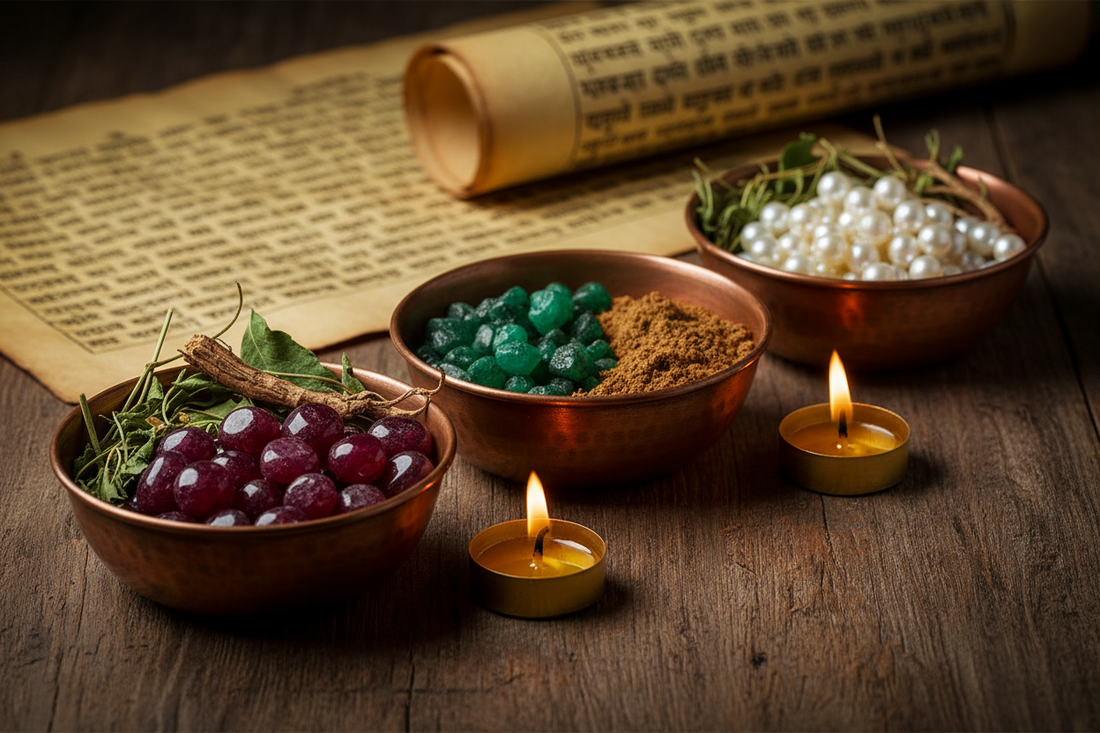 Indian Gemstone Medicine: Ayurvedic Gem Therapy and Ancient Healing Traditions