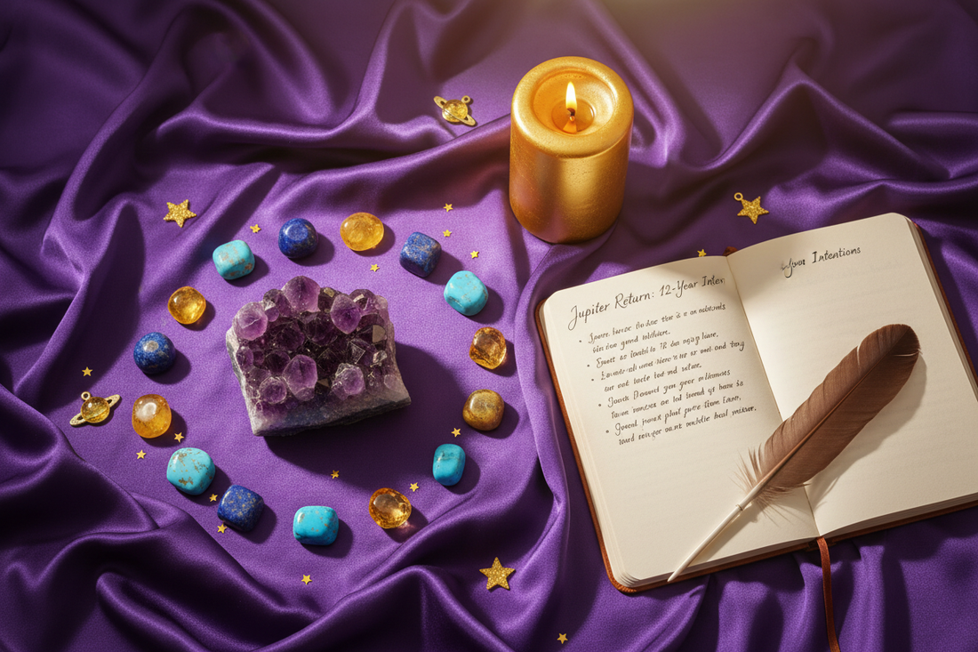 Crystals for Jupiter Return: 12-Year Abundance Cycle Ritual