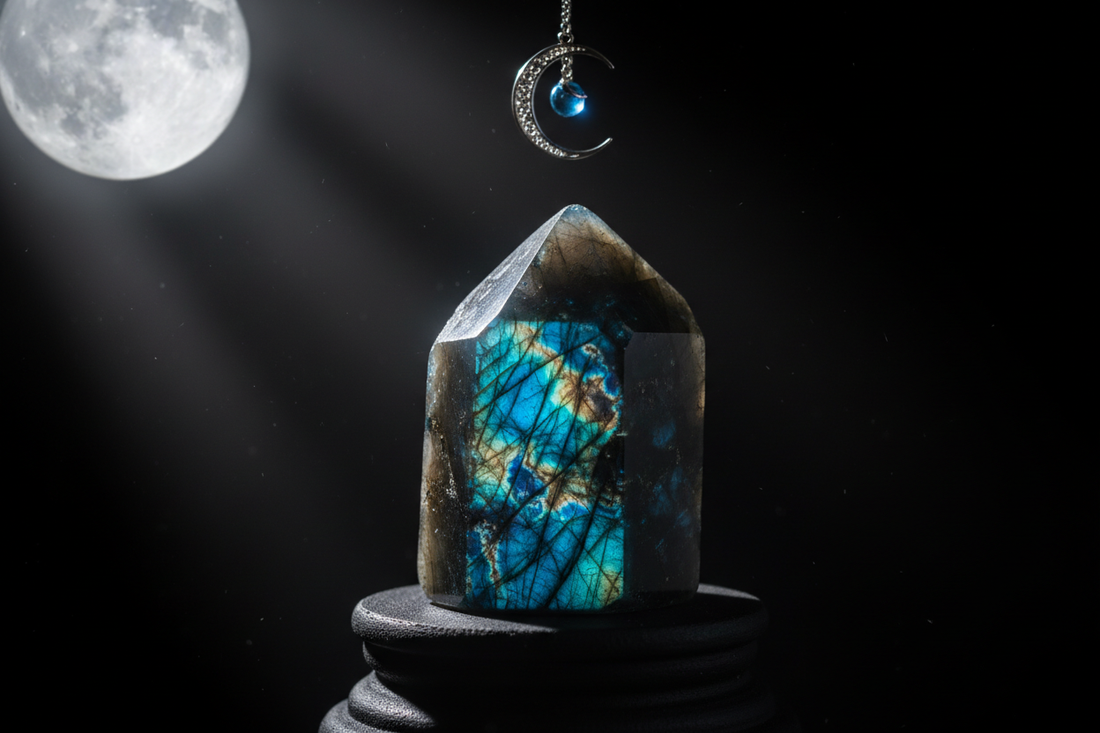 Labradorite Moon Crystal: Psychic Intuition & Lunar Magic