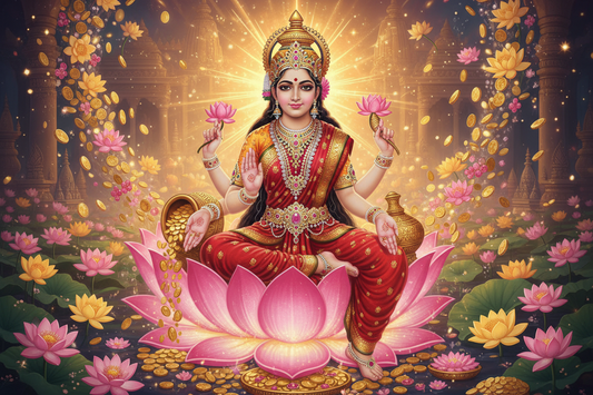 Lakshmi & Gemstones: Goddess of Wealth & Gems