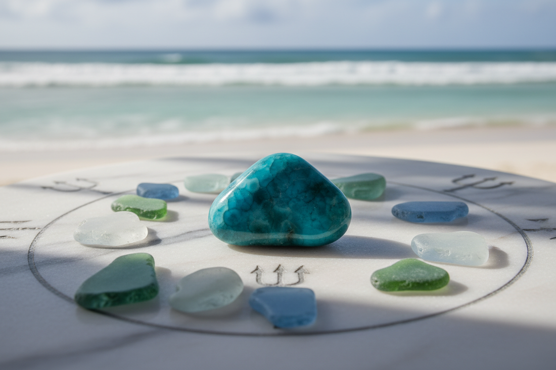 Larimar Neptune Crystal: Caribbean Ocean Mysticism Stone