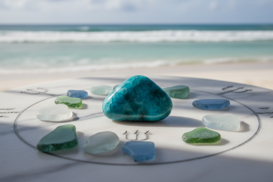 Larimar Neptune Crystal: Caribbean Ocean Mysticism Stone