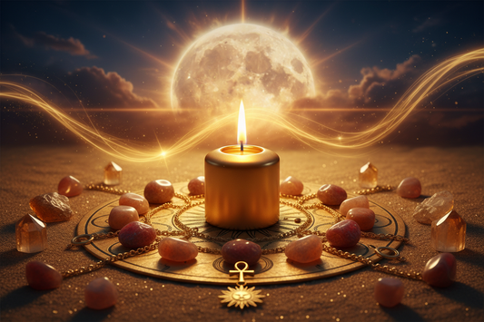 Leo Full Moon Crystals: Solar Rituals for the Lion's Season