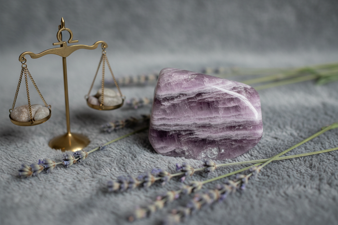 Lepidolite for Libra: Calming Indecision & Emotional Balance