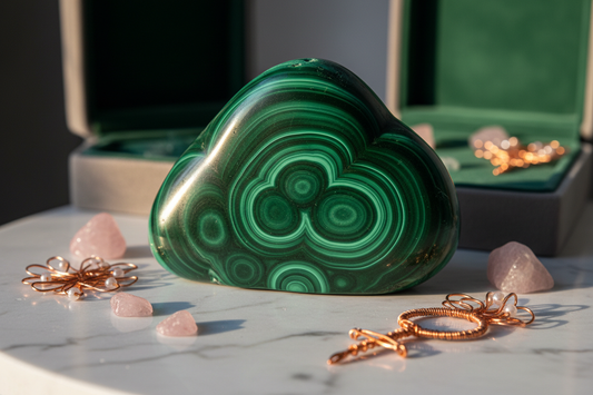 Malachite Venus Crystal: Transformation Through Venusian Love
