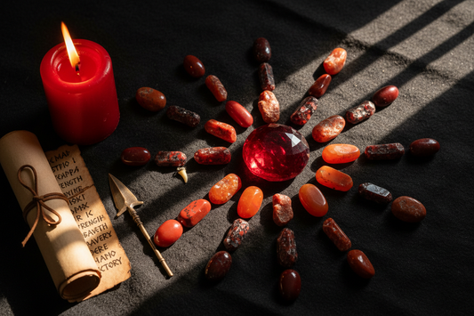 Crystals for Mars Cazimi: Supercharged Action & Courage Ritual