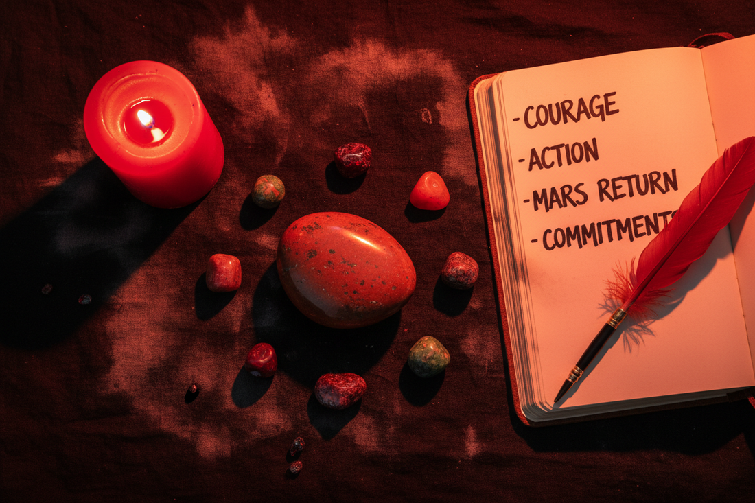 Crystals for Mars Return: Annual Courage & Action Reset Ritual