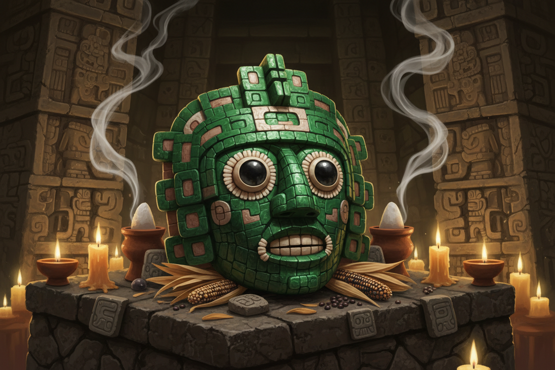 Mayan Jade Mask: Funerary Art & Sacred Symbolism