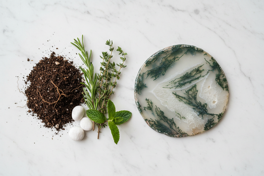 Moss Agate for Virgo: Earth Connection & Healing Precision