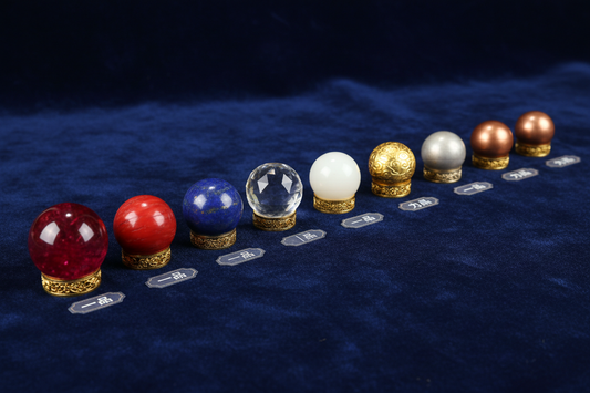 Qing Imperial Rank Badges: Gemstone Symbolism