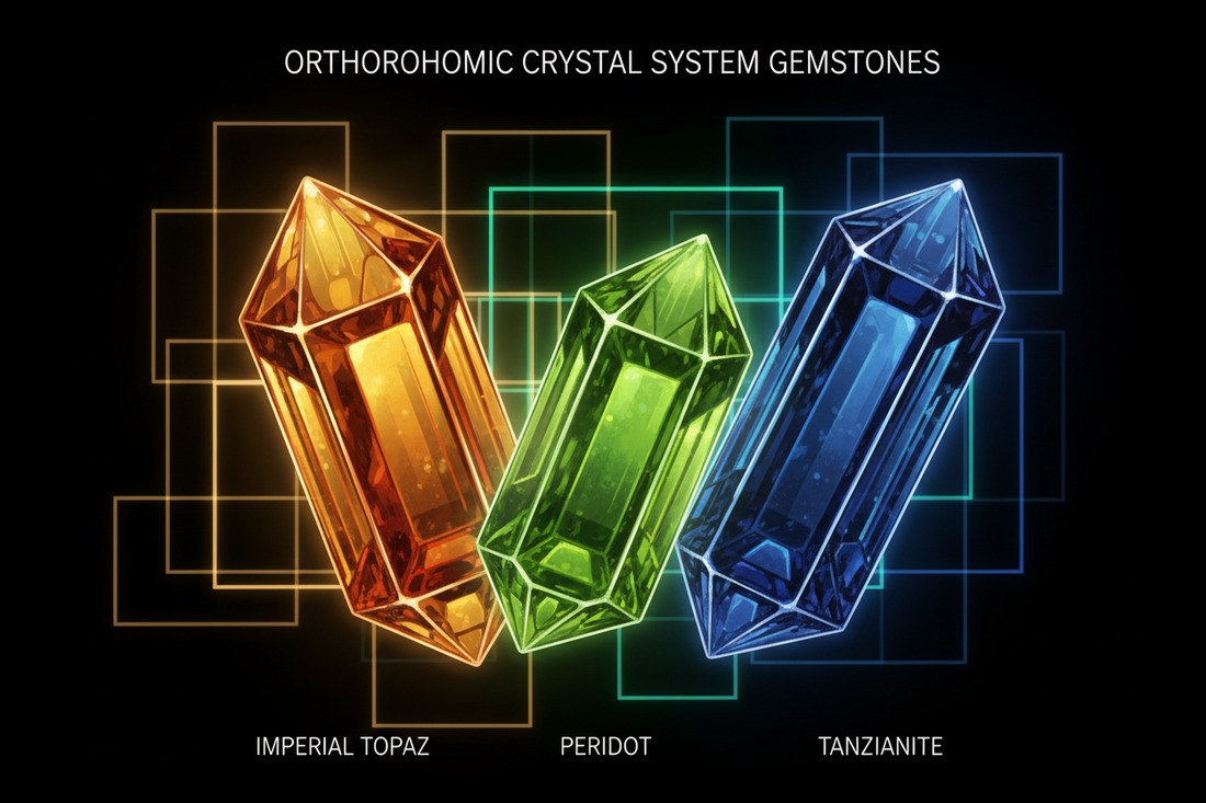 Orthorhombic Crystal System Gemstones: Topaz and Peridot