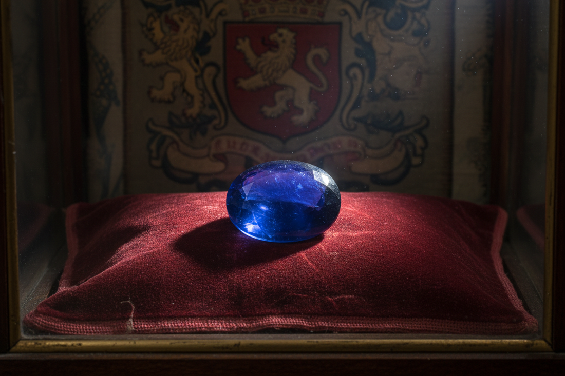 Stuart Sapphire: Blue Stone in Imperial Crown