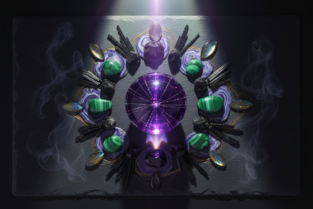 Crystals for Pluto Transits: Navigating Life-Altering Change