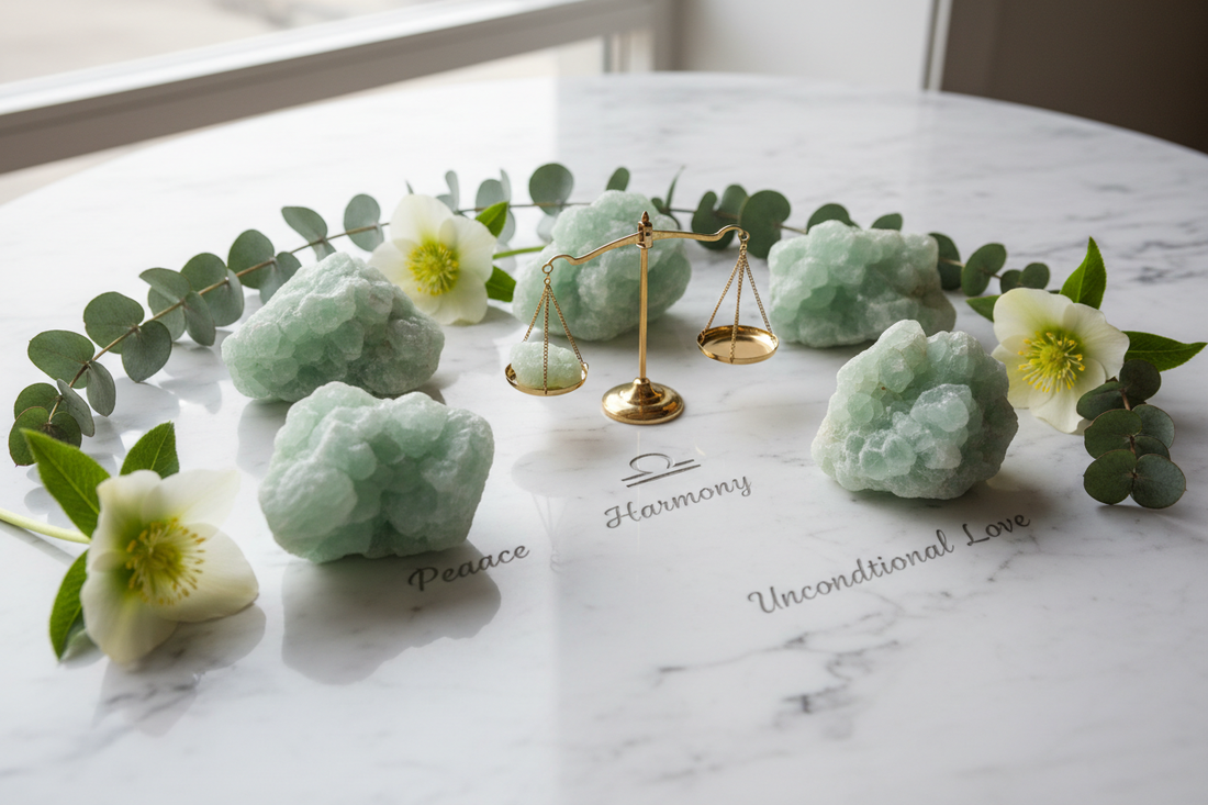 Prehnite for Libra: Peace, Harmony & Unconditional Love