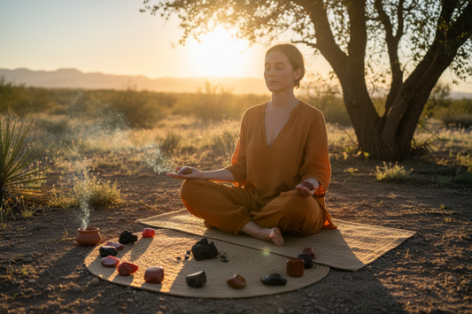 Root Chakra Morning Ritual with Crystals: 10-Minute Grounding Practice