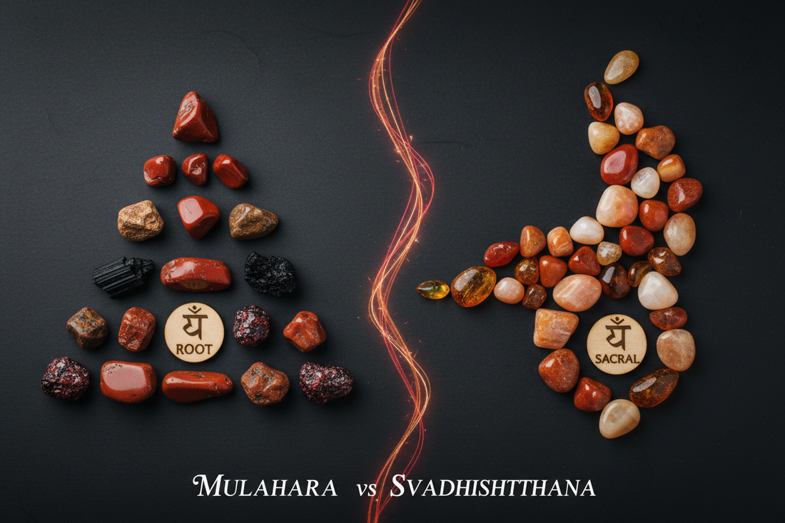 Root Chakra vs Sacral Chakra Crystals: Key Differences Explained