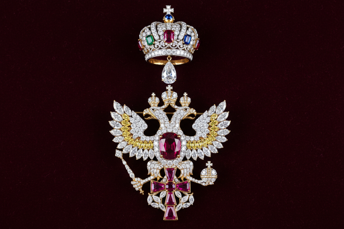 Russian Imperial Jewelry Symbolism: Eagle & Crown