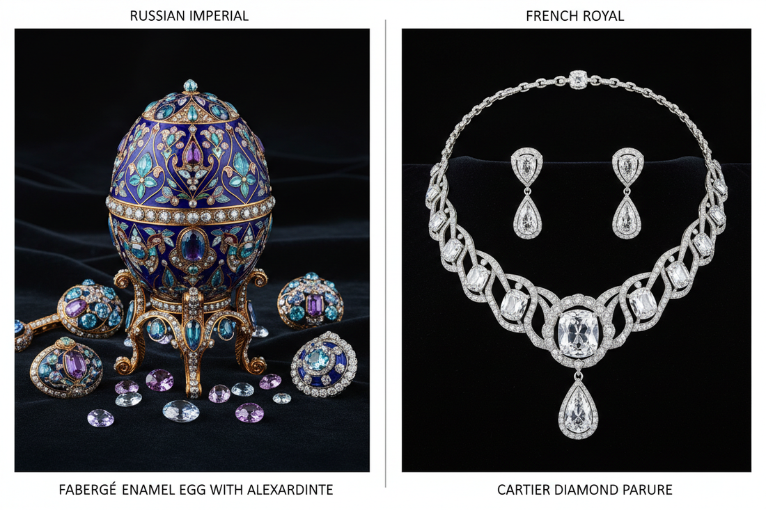 Russian Imperial vs French Royal Jewelry: Comparison