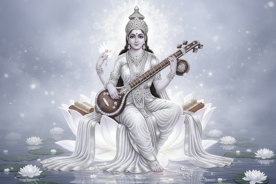 Saraswati & Gemstones: Goddess of Wisdom Stones