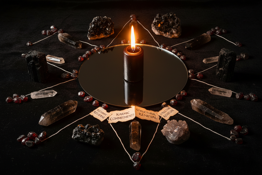 Crystals for Saturn Cazimi: Karmic Clearing & Structure Ritual
