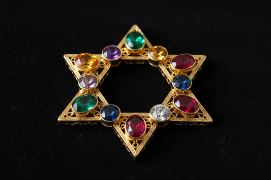 Star of David & Gemstones: Sacred Symbol Stones
