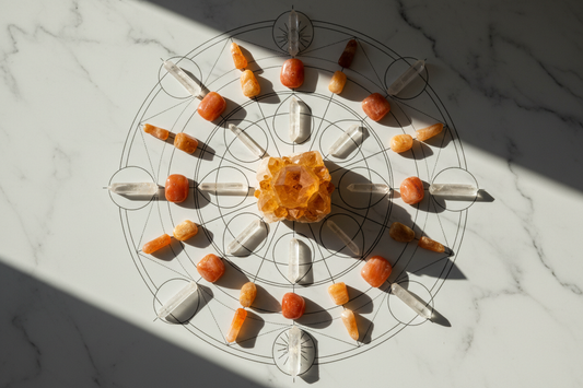 Sun Crystal Grid: Manifestation Layout for Solar Maximum